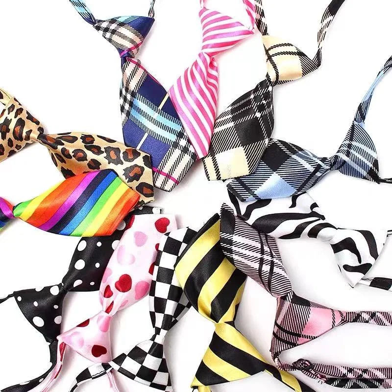 Gravata Social Estampada ajustável para Pet Cães cachorro Banho e Tosa