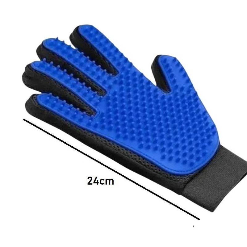 Luva removedora de pelos higiene para pets cães e gatos 24cm