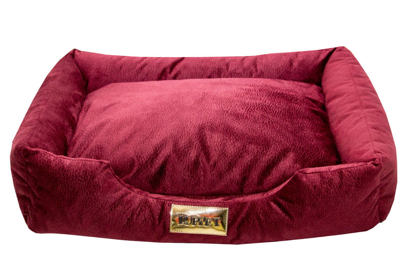 Cama Retangular para Cachorro ou Gato Luppet Super Luxo Bordo Tamanho:M